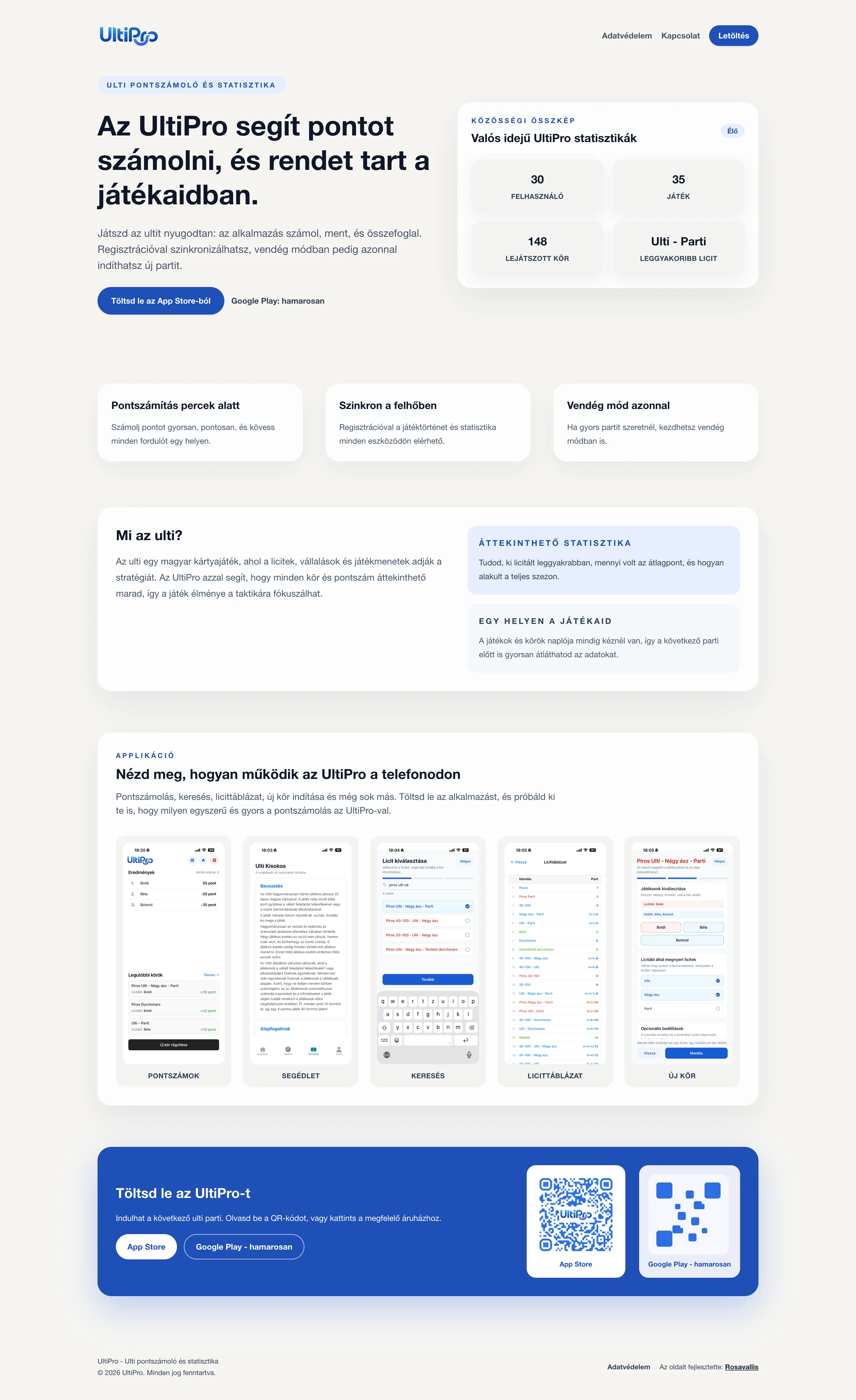 UltiPro mobilalkalmazás — 2