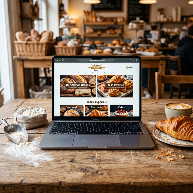 Webshop redizájn a helyi pékségnek